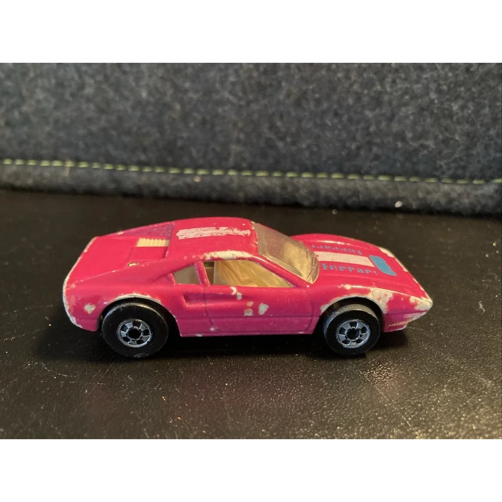1977 HOT WHEELS MINIATURE MINI FERRARI DIECAST TOY CAR PINK 1 7/8
